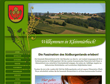 Tablet Screenshot of kleinmuerbisch.at